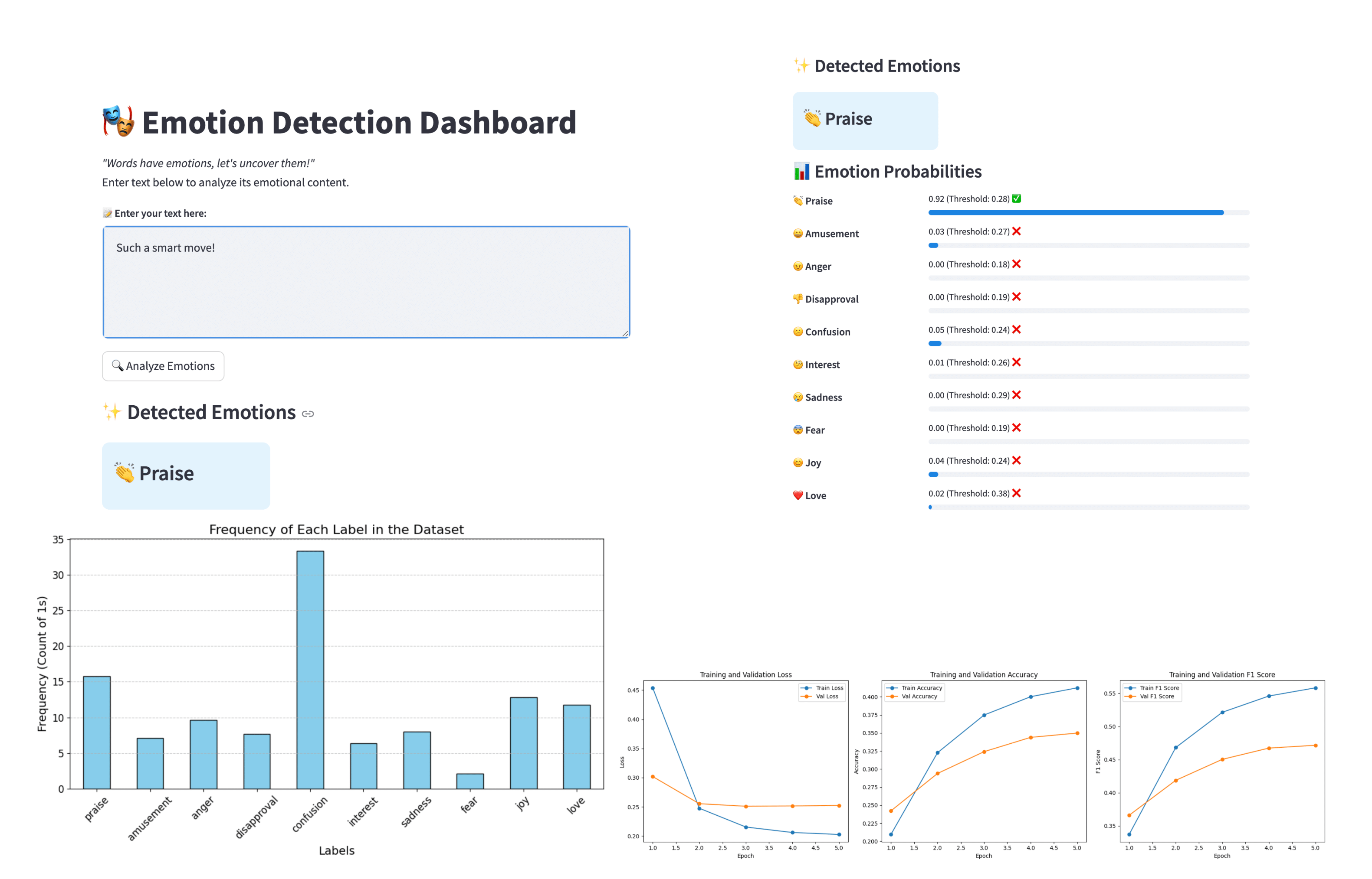 Multi-Class Emotion Recognition using DistilBERT